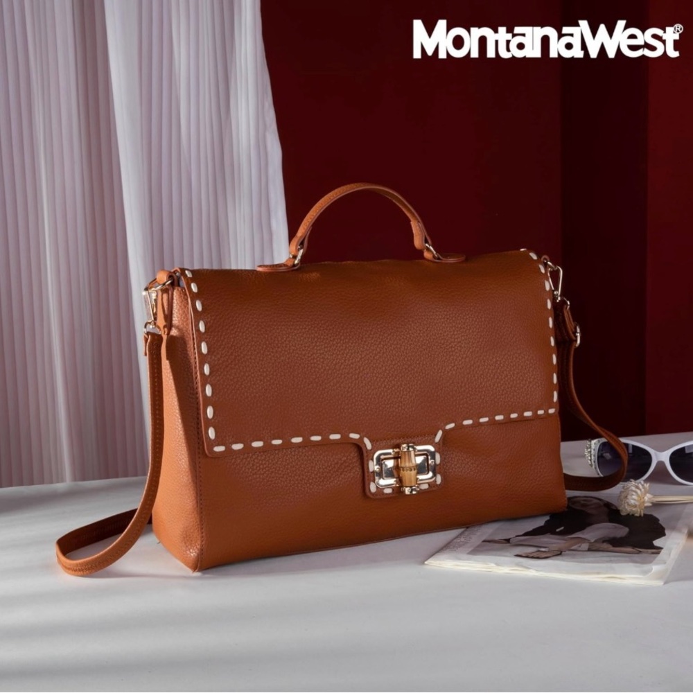 🌺 Montana West Red Leather Handbag 👜